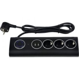 Túlfeszültségvédős elosztó 3-as+2usb 3x1.5mm2