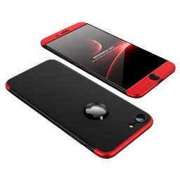 360° védőtok Apple iPhone 7 / iPhone 8 készülékhez fekete-piros