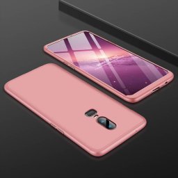 360° ochranný kryt OnePlus 6 ružový