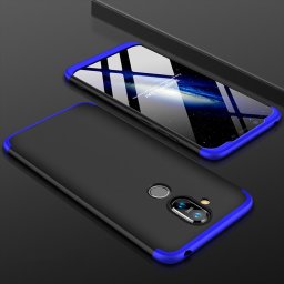 360° védőburkolat Nokia 8.1-hez fekete (kék)