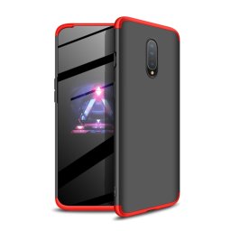 360° védőtok OnePlus 7 fekete-piros