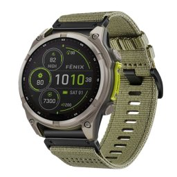 VÁSZON Cserélhető szíj Garmin Fenix 8 51mm zöld