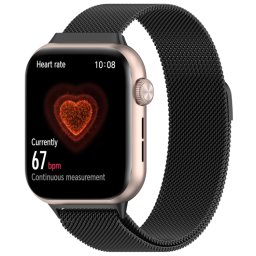 MILANESE Fém szíj Honor-hoz Watch 5 fekete