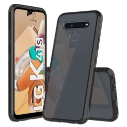 SHOCK Extra tartós burkolat LG K41s / K51s átlátszó fekete