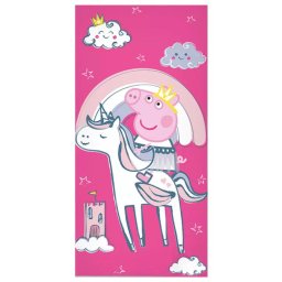 Peppa malac Unicorn fürdőlepedő, strandtörölköző 70x140 cm Nr6