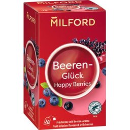 Gyümölcstea, 20x2,5 g, MILFORD "Happy berries", bogyós gyümölcs