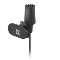 Defender, csíptethető mikrofon, MIC-109, hangerőszabályzó nélkül, fekete, kihangosítás