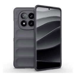 Szilikon telefonvédő (ütésállóság, kameravédő, 3D) SÖTÉTSZÜRKE Xiaomi Redmi Note 14 Pro Plus 5G