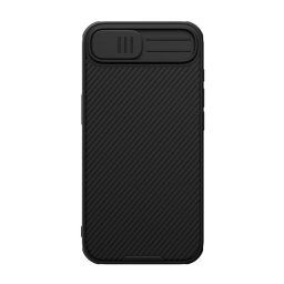 NILLKIN CAMSHIELD PRO szilikon telefonvédő (ütésállóság, kameravédő, csíkos) FEKETE Apple iPhone 16e