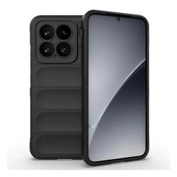 Szilikon telefonvédő (ütésállóság, kameravédő, 3D) FEKETE Xiaomi 15