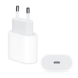APPLE hálózati töltő Type-C aljzat (20W, PD gyorstöltő, MUVV3ZM/A és MHJE3ZM/A utód) FEHÉR