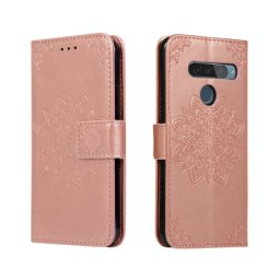 ART Peňaženkový kryt LG G8s ORNAMENT ružový