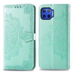 ART Pénztárca borító Motorola Moto G 5G Plus ORNAMENT zöld