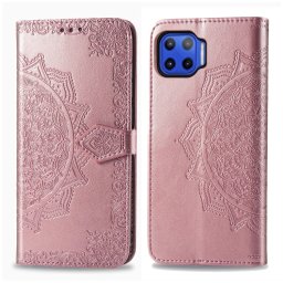 ART Pénztárca borító Motorola Moto G 5G Plus ORNAMENT rózsaszín