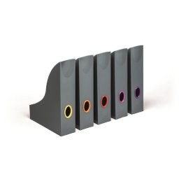 DURABLE Iratpapucs készlet, műanyag, 73 mm, DURABLE "VARICOLOR(R)", vegyes