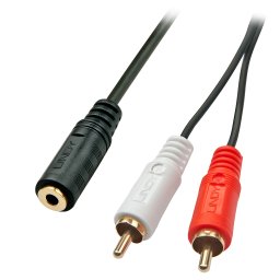 Jack 3.5 (F) / 2 x RCA (M) adapter 85806