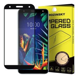 3D Edzett üveg LG K40 fekete