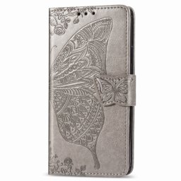 ART Peňaženkový Motorola Moto G8 Plus BUTTERFLY šedý