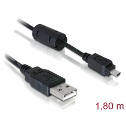 USB A/B Mini 8pin Camera (Nikon UC-E6) Delock 82414