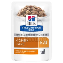 Hill's Prescription Diet k/d Kidney Care macskatáp - alutasakos 12 x 85 g