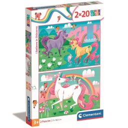 Unikornis Believe 2x20 db-os puzzle 2x20 db-os puzzle Clementoni