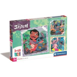 Disney Lilo és Stitch, A csillagkutya Music 3x48 db-os puzzle Clementoni Nr1
