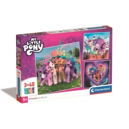 Én kicsi Pónim Doodles 3x48 db-os puzzle Clementoni