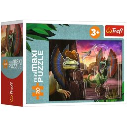Dinosaurusok minimaxi Puzzle 20 db-os Dilophosaurus Trefl