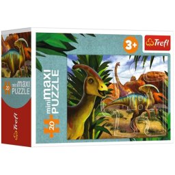 Dinosaurusok minimaxi Puzzle 20 db-os Parasaurolophus Trefl