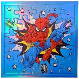 Pókember 25 db-os hologrammos puzzle meghívóval
