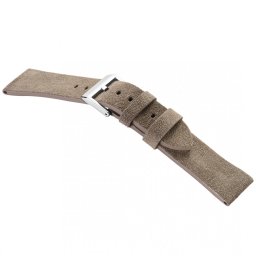 STAILER Premium Alaska nubuck bőr óraszíj, szürke 22/20 L