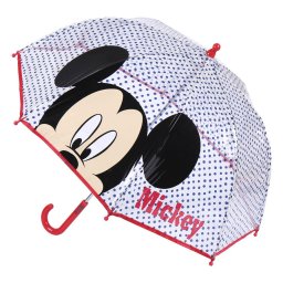 Disney Mickey Blue Dots gyerek átlátszó esernyő ?71 cm
