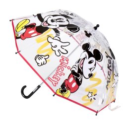 Disney Mickey Cartoon gyerek átlátszó esernyő ?71 cm