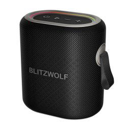 BLITZWOLF BW-WA8 bluetooth hordozható hangszóró (v5.3, 1800mAh, 10W, RGB) FEKETE