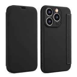 SOFTY Flip tok Apple iPhone 15 Pro Max készülékhez fekete