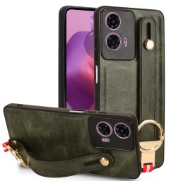 HANDY Védőhuzat tartóval Motorola Moto E14 zöld