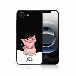MY ART Karácsonyi dizájnú borító Apple iPhone 16e HAJJON HÓT (075)