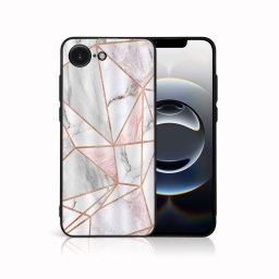 MY ART Védőburkolat a Apple iPhone 16e PINK MARBLE (143)