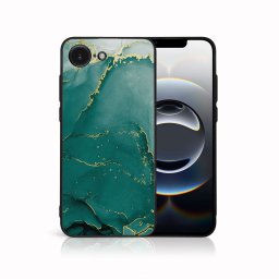 MY ART Védőburkolat a Apple iPhone 16e GREEN MARBLE (145)