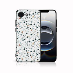 MY ART Védőburkolat a Apple iPhone 16e GREY TERRAZZO (163)