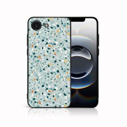 MY ART Védőburkolat a Apple iPhone 16e BLUE TERRAZZO (164)