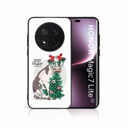 MY ART Karácsonyi dizájnú borító Honor Magic7 Lite 5G VIDÁM CHRISTMAS (074)