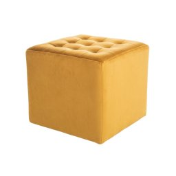 Mustársárga LORI VELVET puff