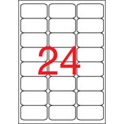 APLI Etikett, univerzális, 64x33,9 mm, kerekített sarkú, APLI, 2400 etikett/csomag