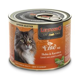 Leonardo macskakonzerv - kacsa, csirke & répa 200 g