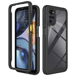 DUAL Kétoldalas burkolat Motorola Moto G22 fekete