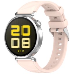 SILICONE Cserélhető szíj a Huawei-hoz Watch GT 5 Pro 42mm világos rózsaszín
