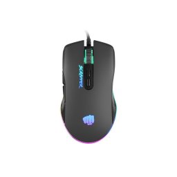 Fury Gaming Mouse Scrapper, játék, 6400DPI, USB, optikai, vezetékes, RGB, 7 gomb, kábel hossza 1,6m, fekete