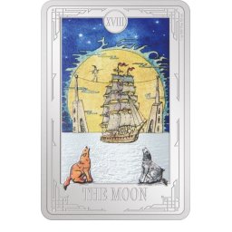 Tarot XVIII: Hold - 1 Oz - ezüst gyűjtői érme