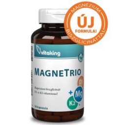 Vitaking MagneTrio Mg + K2 + D3-vitamin kapszula - 80db